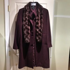 Peacoat w/ removable stole